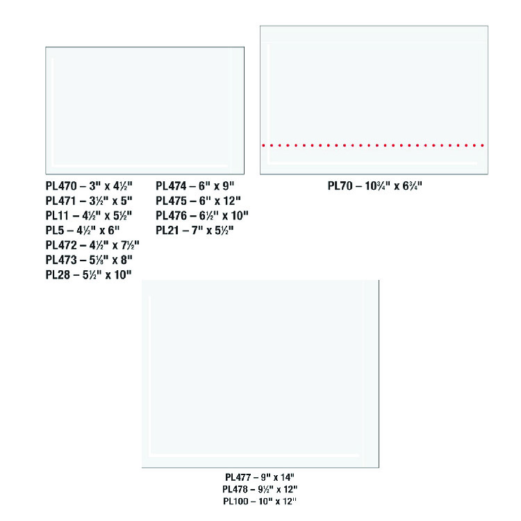 "Clear Face" Document Envelopes