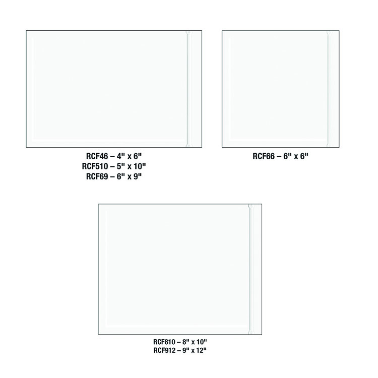 Resealable "Clear Face" Document Envelopes